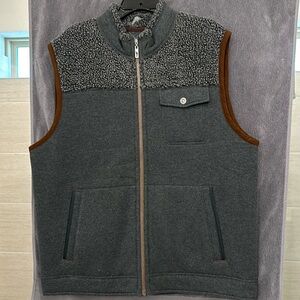 Tommy Bahama vest, polyester/cotton, fleece lined.